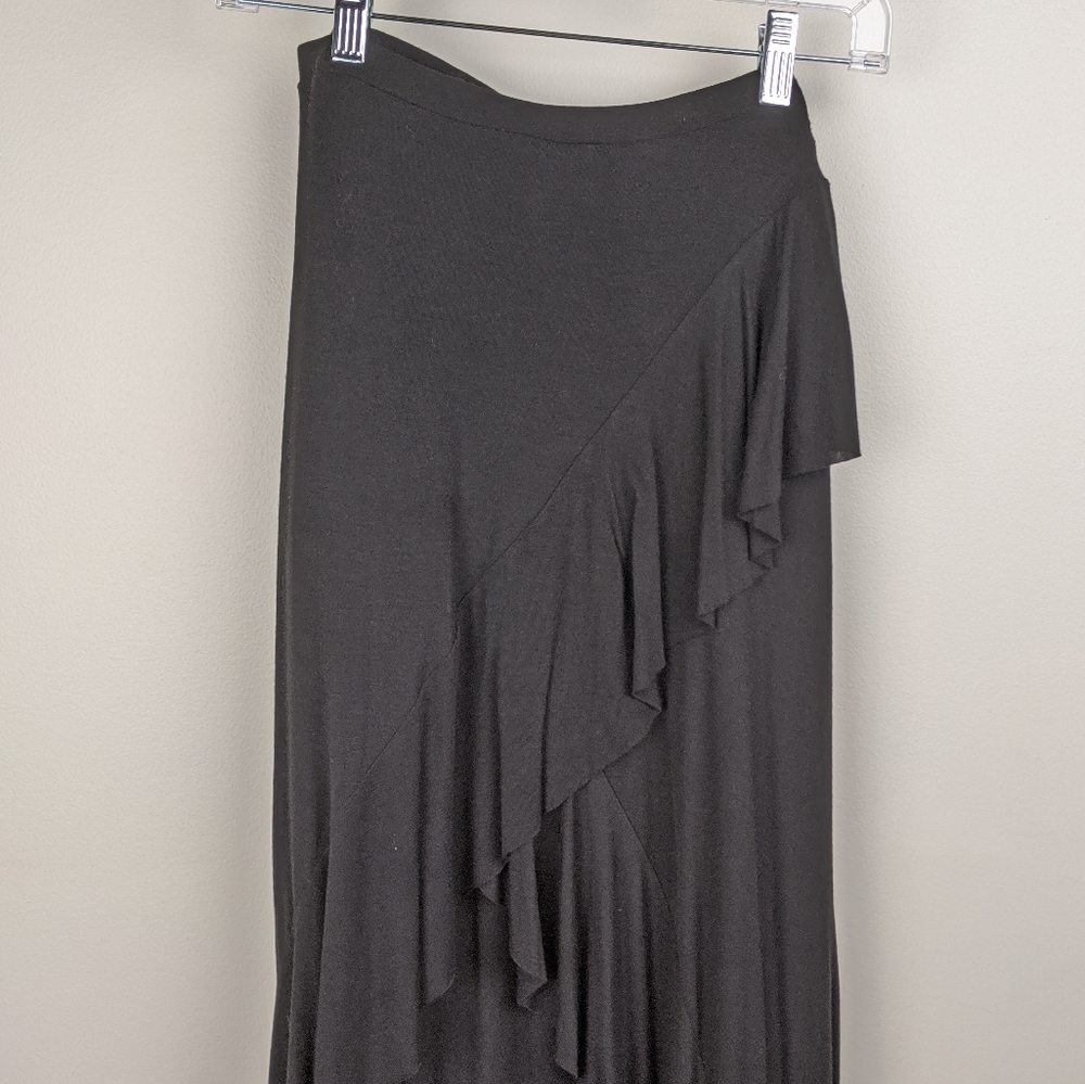 Bailey 44 High Low Ruffle Black Skirt - Picture 2 of 7
